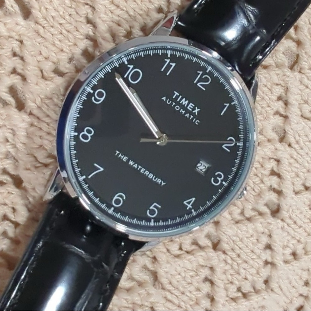Timex Waterbury Black Dial Watch